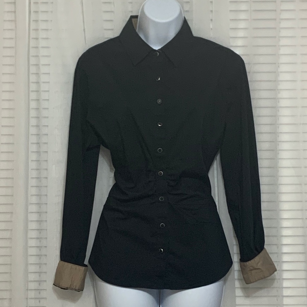 Black/Tan NY&Co dress shirt